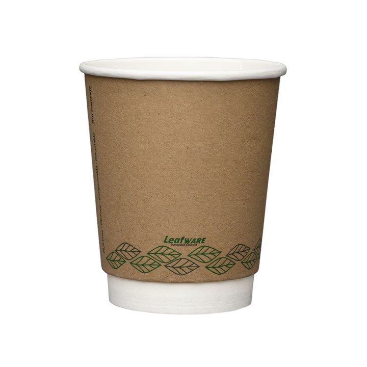 Leafware Kraft Double Wall Cups